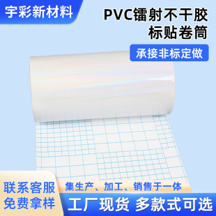 Manufacturer Customized Pvc Laser Self-Adhesive Label Roll, Self-Adhesive Material Coated Paper Label Custom-Made with Aluminum Plating