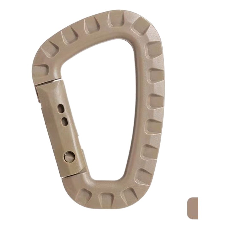 Bolso táctico mediano ligero al aire libre montañismo hebilla rápida hebilla de nylon bolso de alpinismo colgante exterior de plástico acero llave rápida D Hebilla