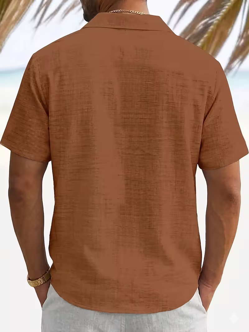 Fábrica de origen puede fijar la impresión digital camisa de manga corta vacaciones de verano nueva creación transfronteriza diy