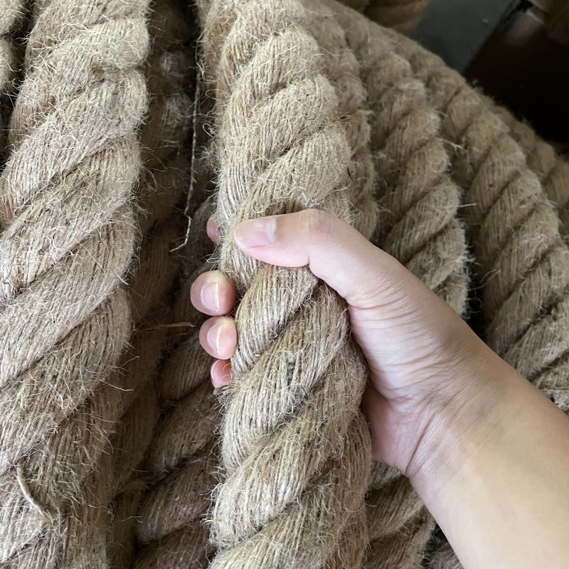 拔河船舶海运粗麻绳攀岩消防训练绳手工麻绳捆绑麻绳批发麻绳