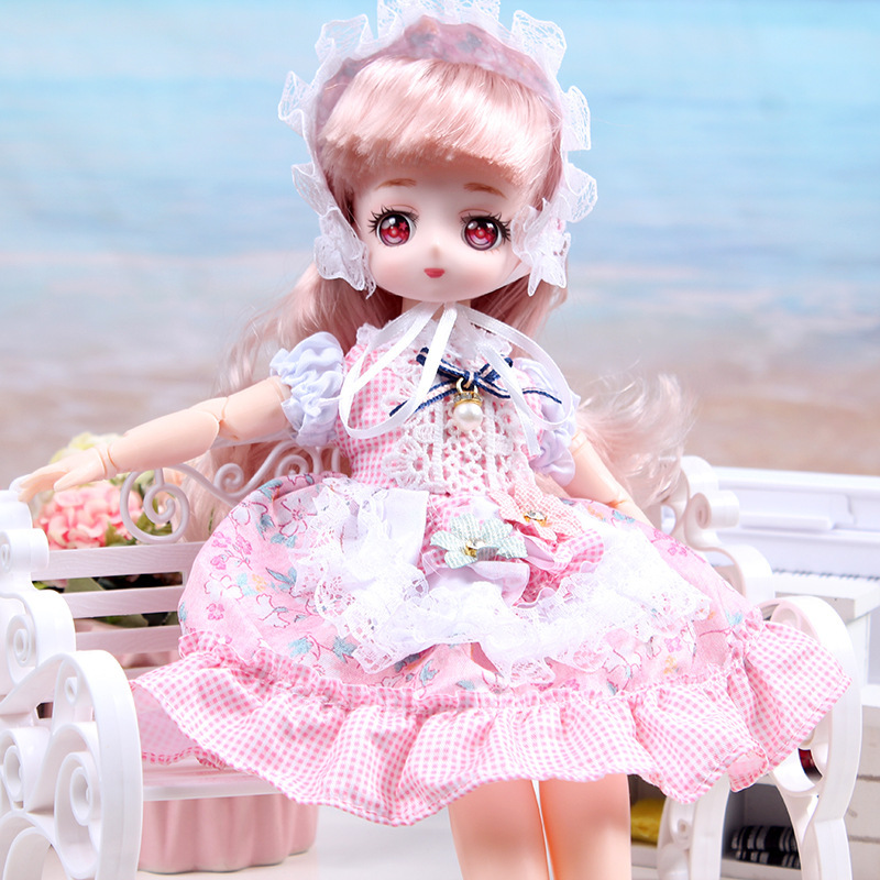 Verjaardagsverkleedcadeauset 3D30 pop prinses speelgoed loli cm realistische ogen trendy_voghion.com