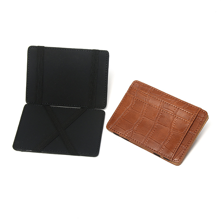 Nuovo portafoglio Flip Magic Zipper Card Bag per uomo e donna in pelle PU con motivo animale e fermasoldi_voghion.com