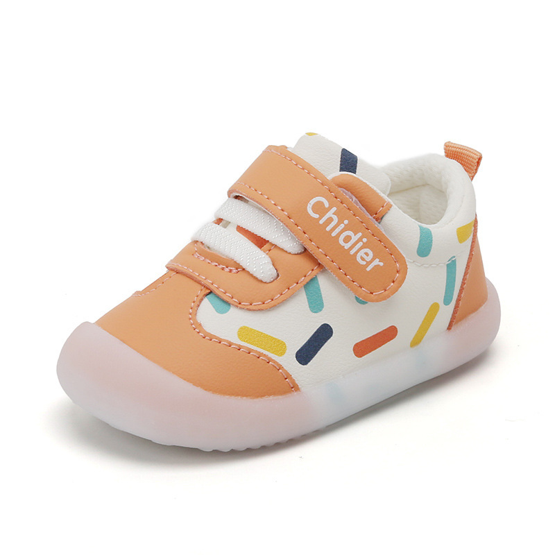 Zapatos de bebé de primavera y otoño para niños zapatos para niños de 1 1 año de edad 2 niños de fondo suave zapatos de bebé para niñas superficie de cuero