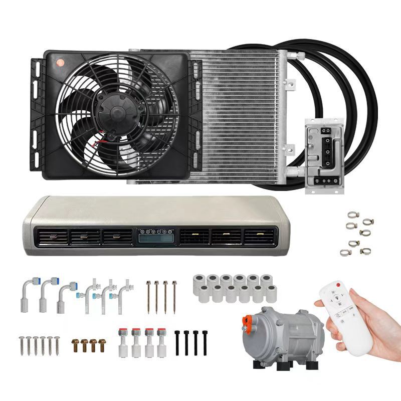 12V Iveco Maxus V80V90 Modified Refrigeration Parking Air Conditioner 24V Large Truck Box Truck Electric Air Conditioner