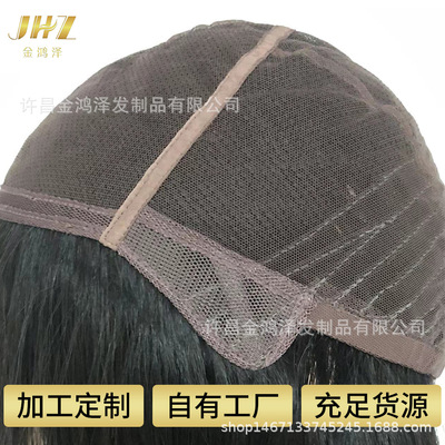 真發全手織遞針頭套遞旋頭套毛坯批發15厘米