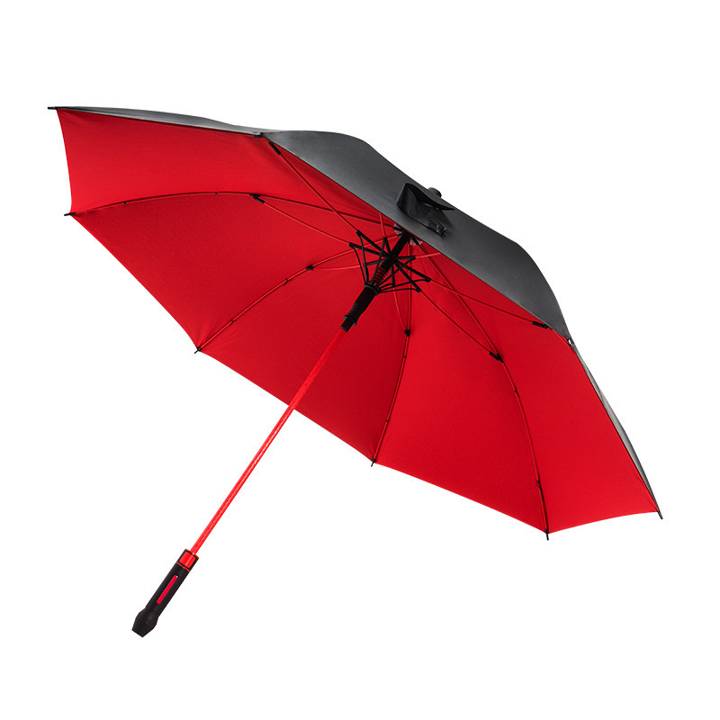 30寸高尔夫雨伞全纤维直杆双层伞加大加固商务印制logo广告伞|undefined
