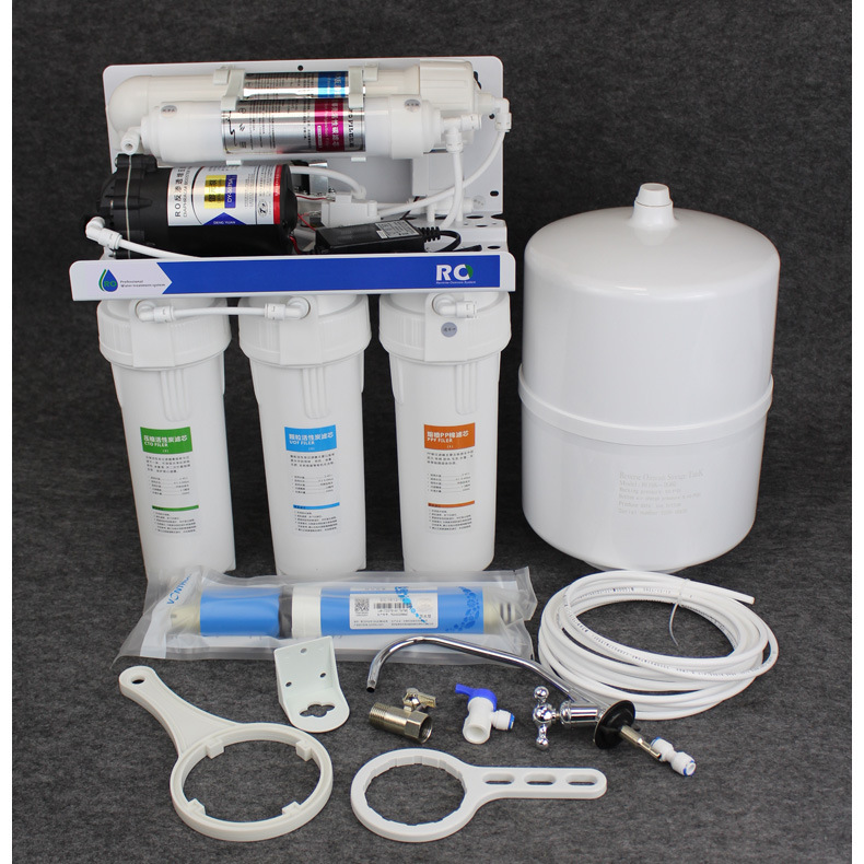 RO doméstico directo de purificador de agua de bebida cocina inferior de cinco niveles de purificador de agua de ósmosis inversa fábrica directa