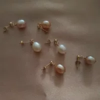 Винтажные серьги в форме капли воды из натурального пресноводного жемчуга светло-фиолетовые серьги Серьги Простые модные серебряные иглы