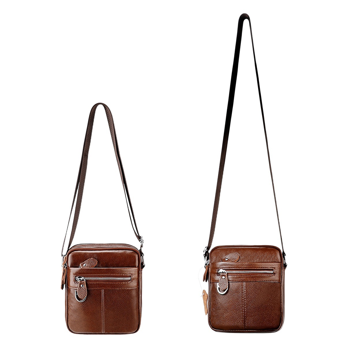 Amazon cross-border wholesale leather men's bag head layer leather new casual shoulder messenger bag a generation of hair