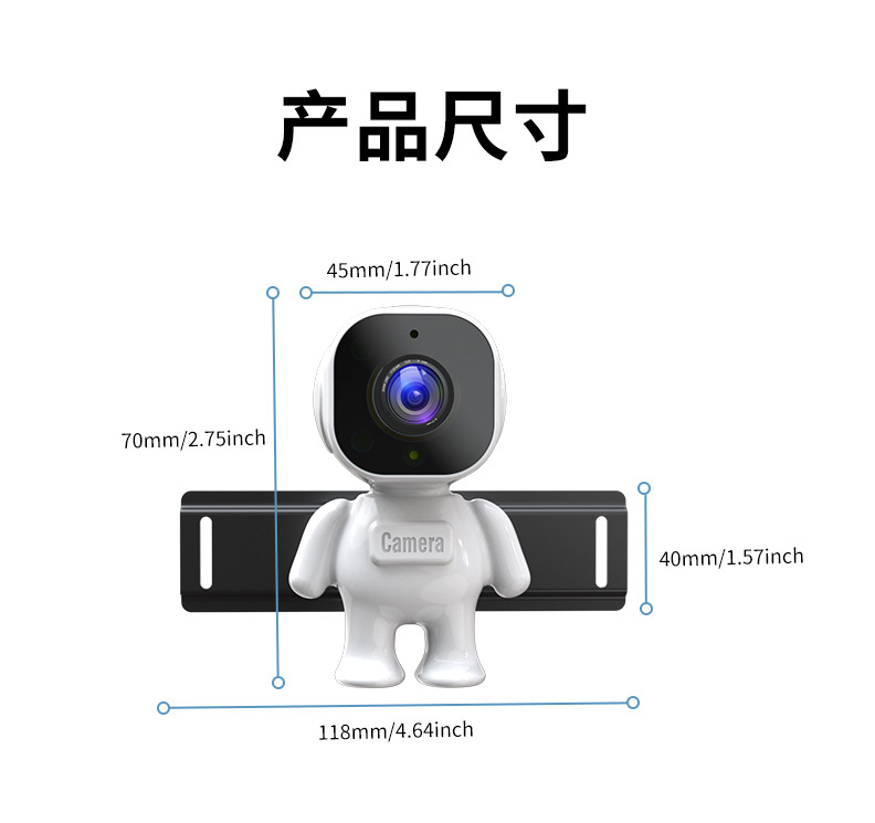 Car-Mounted Baby Monitor with 6.86inch Displays + Night Vision Camera for Rear Seat Monitoring