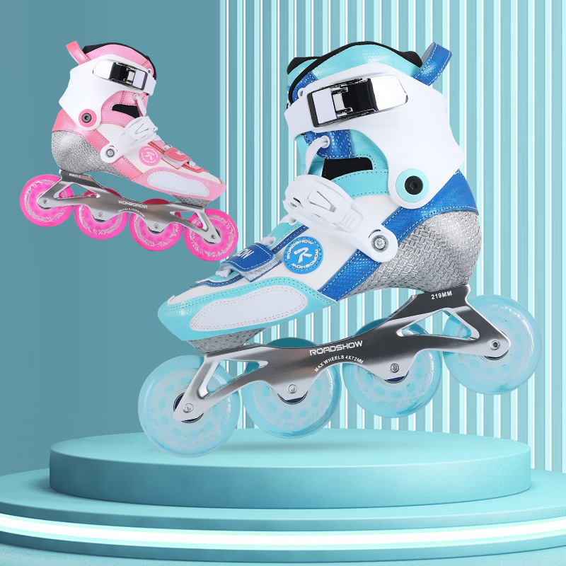 Lexiu LZ3 roller skates children's carbon fiber flat shoes men's roller skates women's fancy skates suit