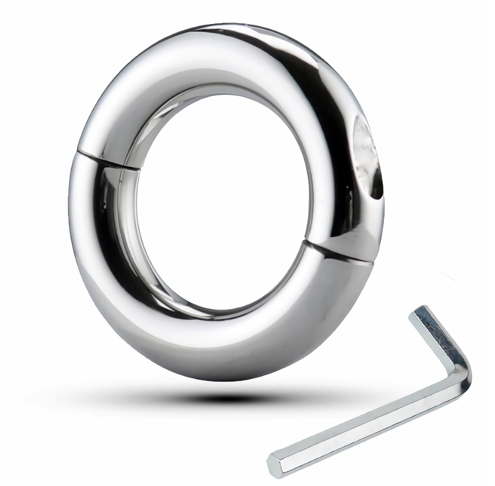 Metal Scrotum Weight Ring, 50mm Inner Diameter Zinc Alloy, Non-Vibrating — detail image 3
