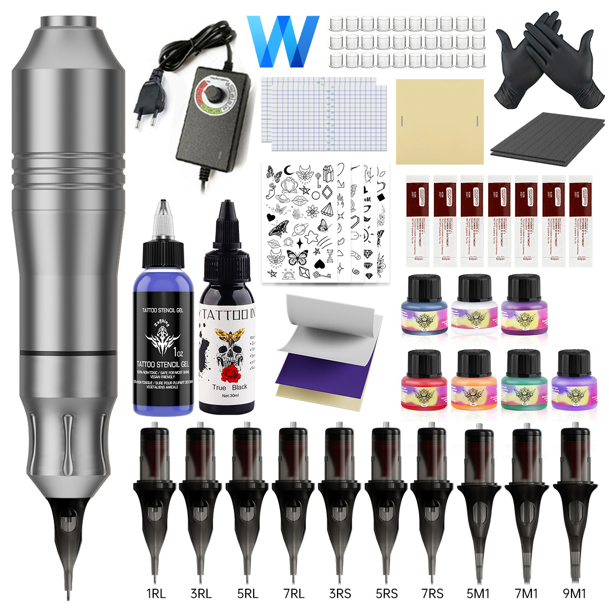 King Kong Motor Pen Set Regulador de potencia mini conjunto completo de máquina de tatuaje de niebla de corte de alambre exclusivo transfronterizo