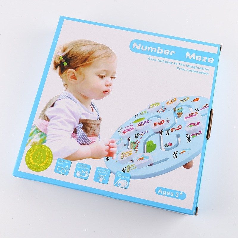 Madera DE LOS NIÑOS fruta digital forma Juego Tráfico Marino caminar juguetes educación temprana inteligencia laberinto al por mayor