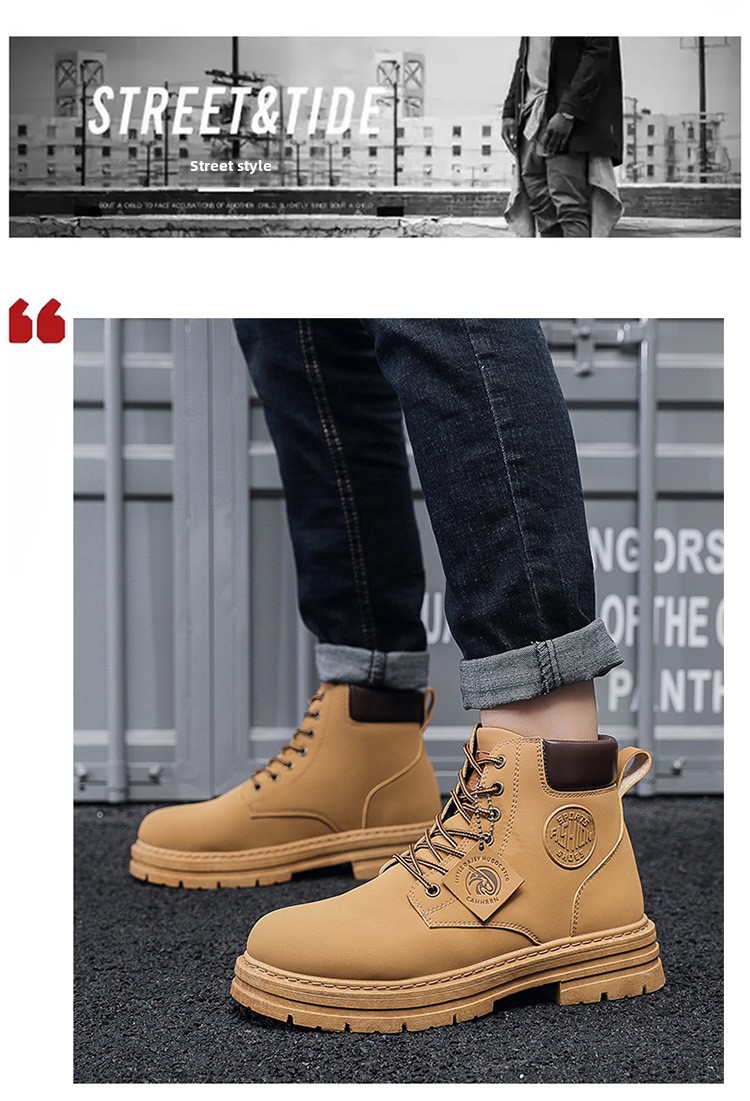 Herren Martin Boots High-top Britischer Stil Mit Dicker Sohle_voghion.com