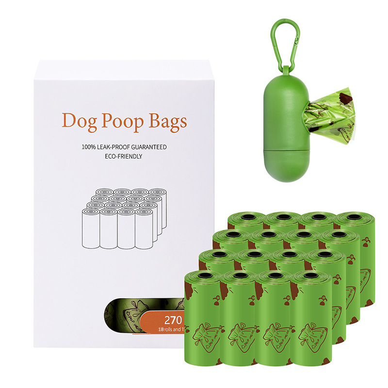 Nuevo 1,2 seda inodoro ecológico EPI degradable bolsa de mierda de perro distribuidor en caja bolsa de basura para mascotas