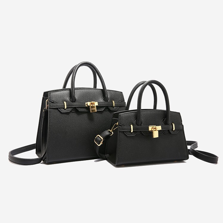 Bolso de mujer de textura avanzada transfronteriza nuevo estilo de moda litchi Kelly bolso de platino bolso de hombro único bolso de mano