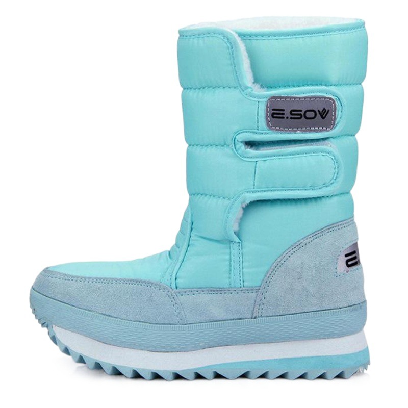 冬の滑り止め防水保温厚い雪地綿靴雪地靴毛靴中筒靴ショートブーツ男女同金