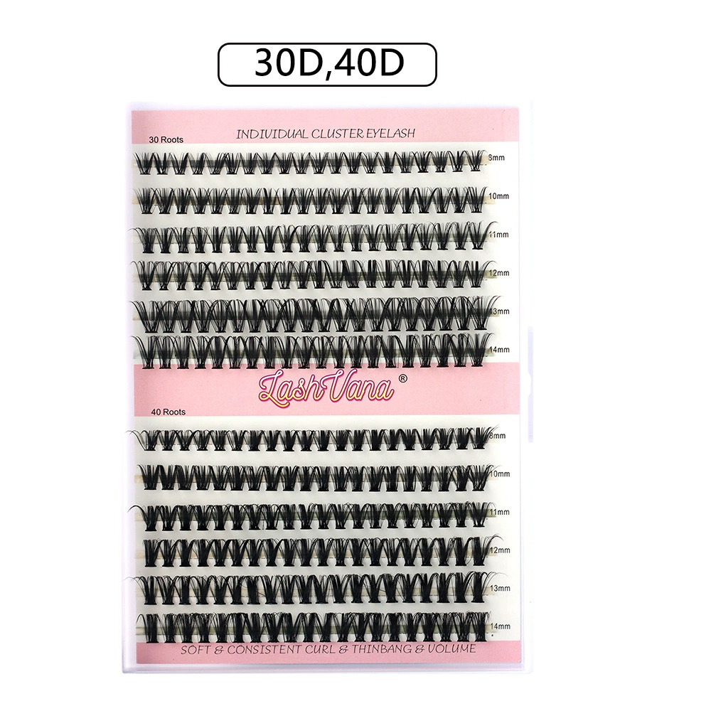 Eyelash Kit (DIY) 240 Cluster Lashes, Multi-Volume Sets with Tweezers & Glue Options
