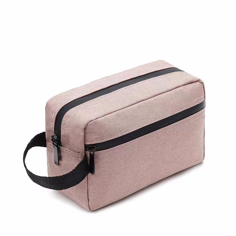 Bolsa de lavado de gran capacidad para negocios, bolsa de cosméticos impermeable de nailon portátil para viajes de negocios, bolsa de almacenamiento