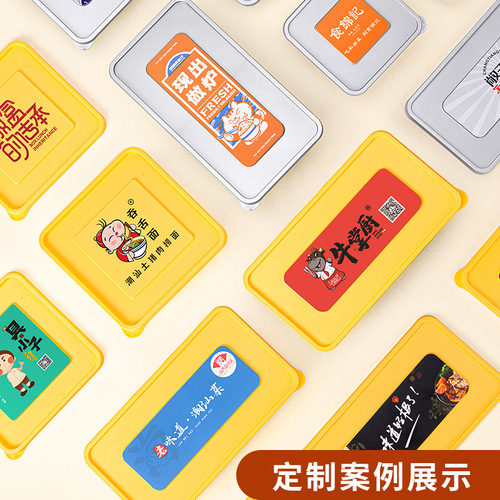 Saizhuo Disposable Lunch Box Rectangular Light Food Lunch Box Microwave Plastic Fast Food Salad Takeaway Packing Box Creative