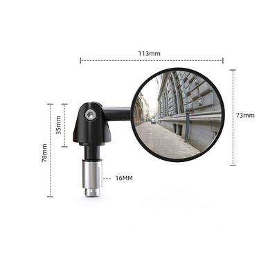 Motorcycle rearview mirror Reflector, Retro-Adjustable Foldableing
