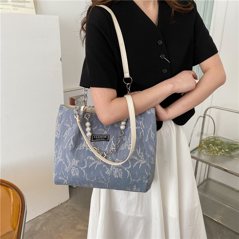 Women's Fashion Flower Oxford Cloth Shopping Bags display picture 5