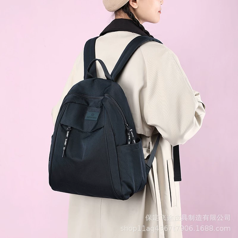 博卜 Fashionable nylon trend backpack for leisure, waterproof bag, city style, (Cross-border trading)
