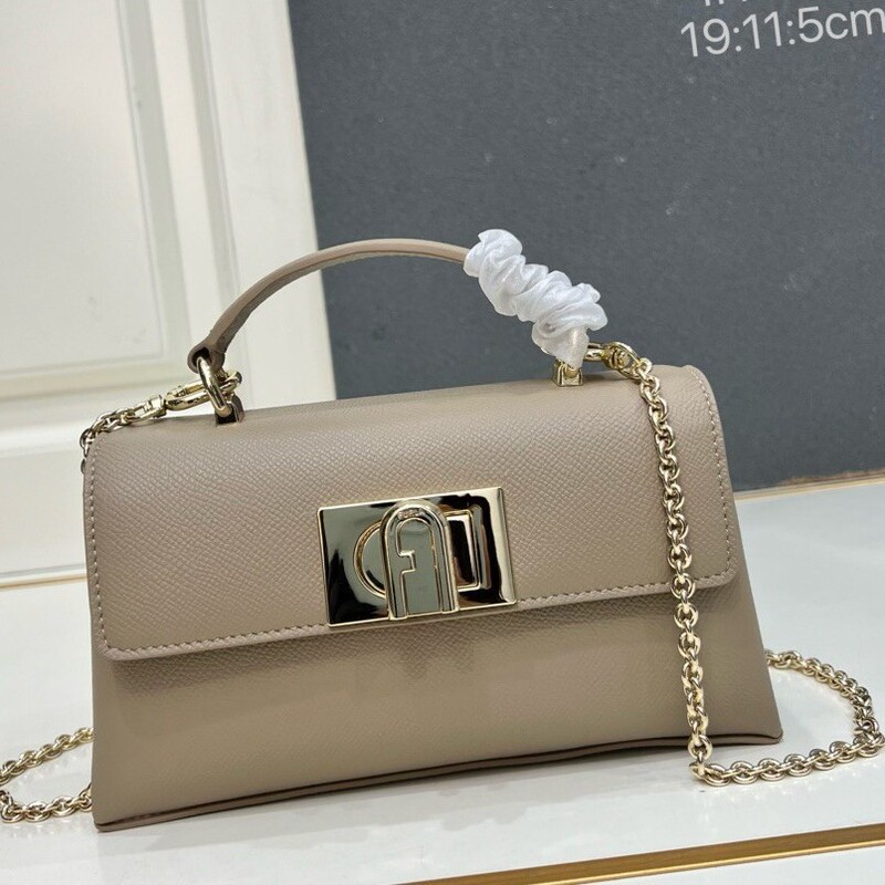 F Brand's New 1927 Fashion Cowhide Commuter Mini Bag for Women, Versatile Shoulder, Handbag, and Crossbody Bag