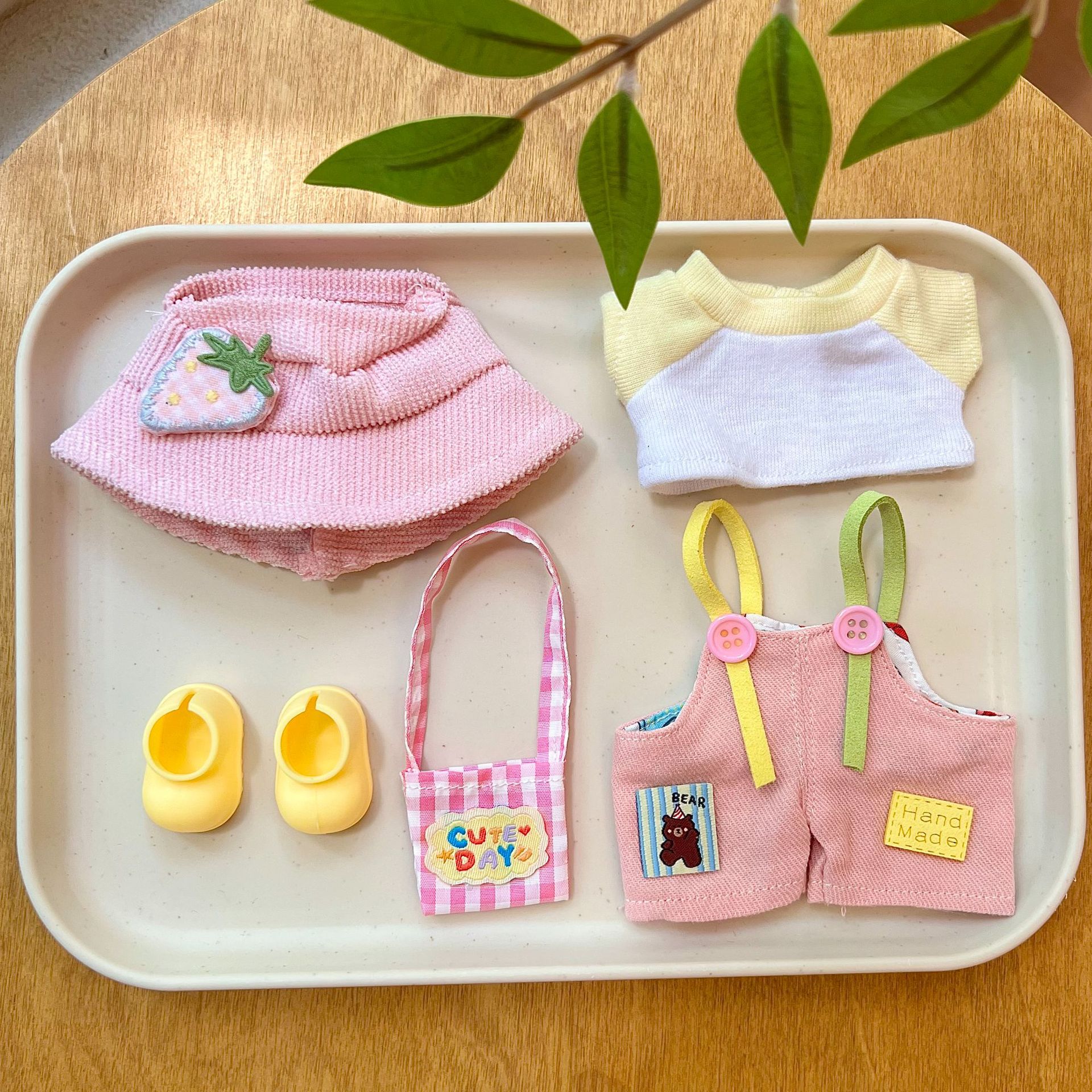 [Doll Accessories] First, Second and Third Generation Labubu Accessories Macaron Colorful Overalls Dress up Labubu Baby Clothes