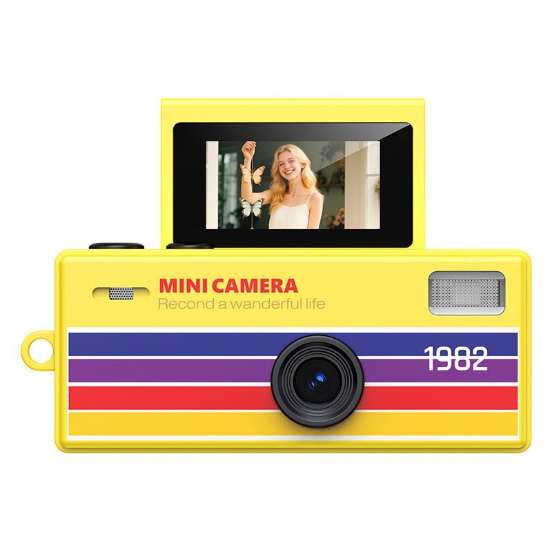 Pantalla flip transfronteriza mini cámara de pulgar fiesta estudiantil pequeña cámara deportiva de bolsillo para niños fotos y videos