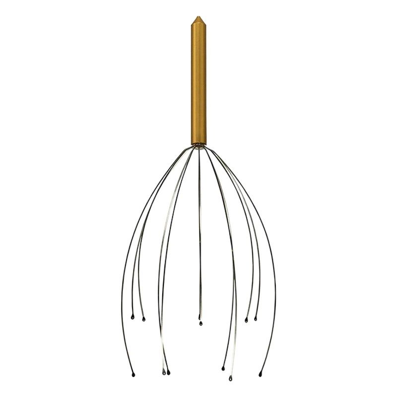 Прямой заводской киоск Матовый кожаный чехол массажер для головы осьминога проволочная головка трение экстрактор души