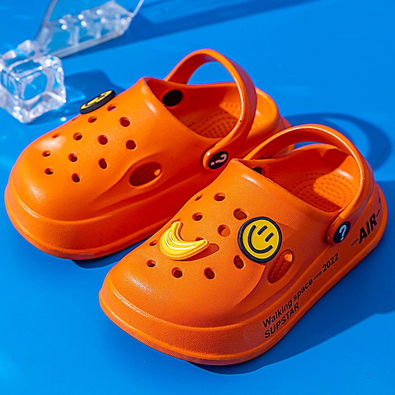 Zapatillas para niños casa verano niños interior lindo Eva bebé niños niñas dibujos animados lindo agujero zapatos