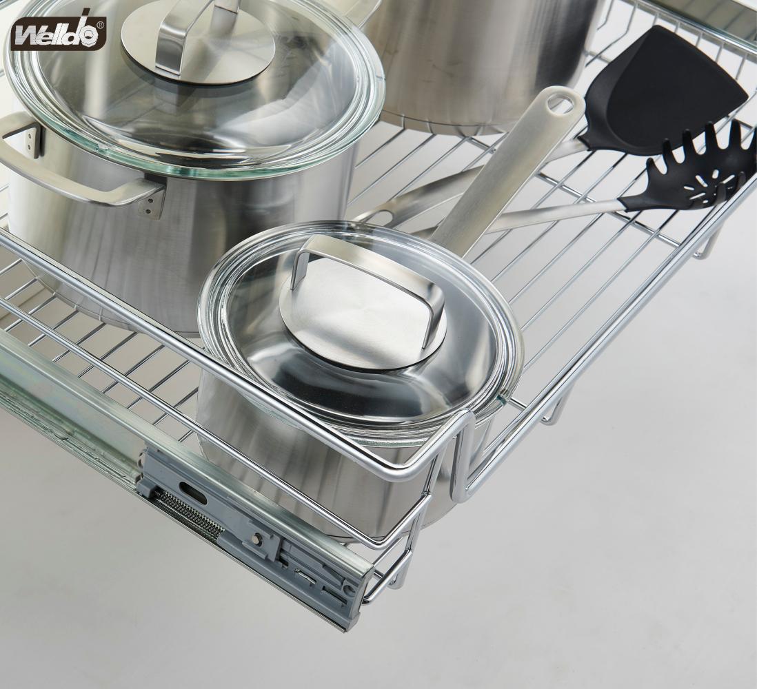 Welldo纬东 厨房地柜抽屉式炉台拉篮橱柜抽屉式炉台拉篮平拉篮