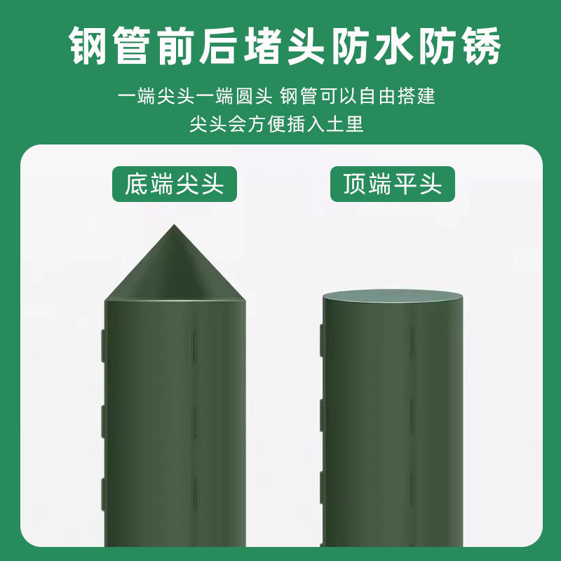 プラスチック被覆鋼管豆類支柱、ブドウ・野菜のつる性植物用支柱、花用支柱、アーチ型支柱、つる性植物用支柱|undefined