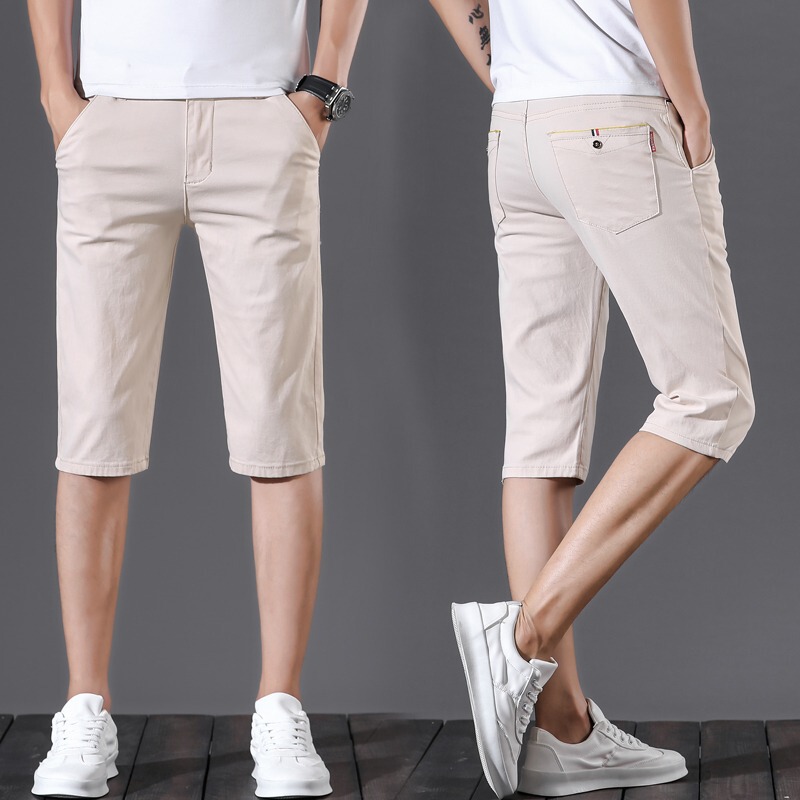 TikTok Explosions Low Price Wholesale 7-point Pants Men's Casual Shorts Loose Straight Cotton Outer Wear Summer Thin Tide
