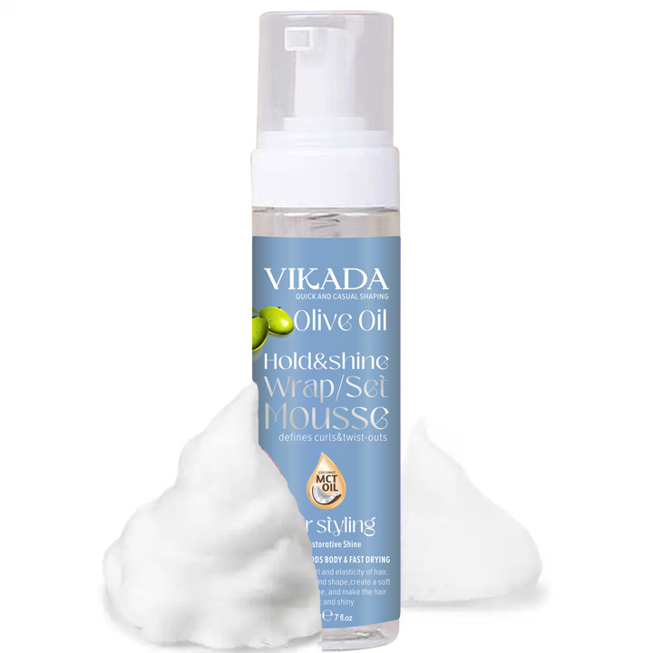 Foam styling wax, unisex, straight hair moisturizing, fluffy, French-style curl, mousse, wool curl, bubble elasticity, styling gel, setting.