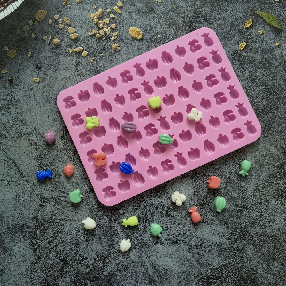 Silicone 66 fruit pineapple chocolate 329 molde de pastel gelatina pudín molde de pastel herramientas de horneado