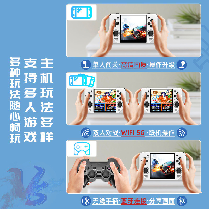 RGB30 de código abierto de mano 8090 s niños retro PSP Arcade GBA máquina de juegos de videojuegos de mano conectar a la TV