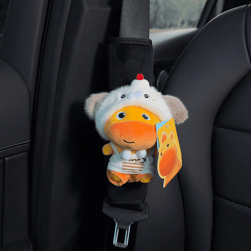 2026 Little Dog Capybara Lulu Car Seatbelt Shoulder Pad Cover Seatbelt Decoration Cute Plush Toy