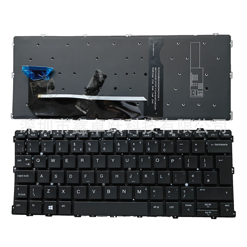UK for HP EliteBook x360 1030 G2 1030 G3 laptop keyboard backlight