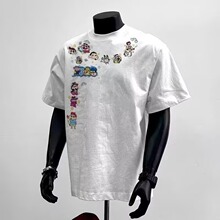 高级感潮牌T恤男特别不一样的小众设计感情侣装夏季短袖2025新款