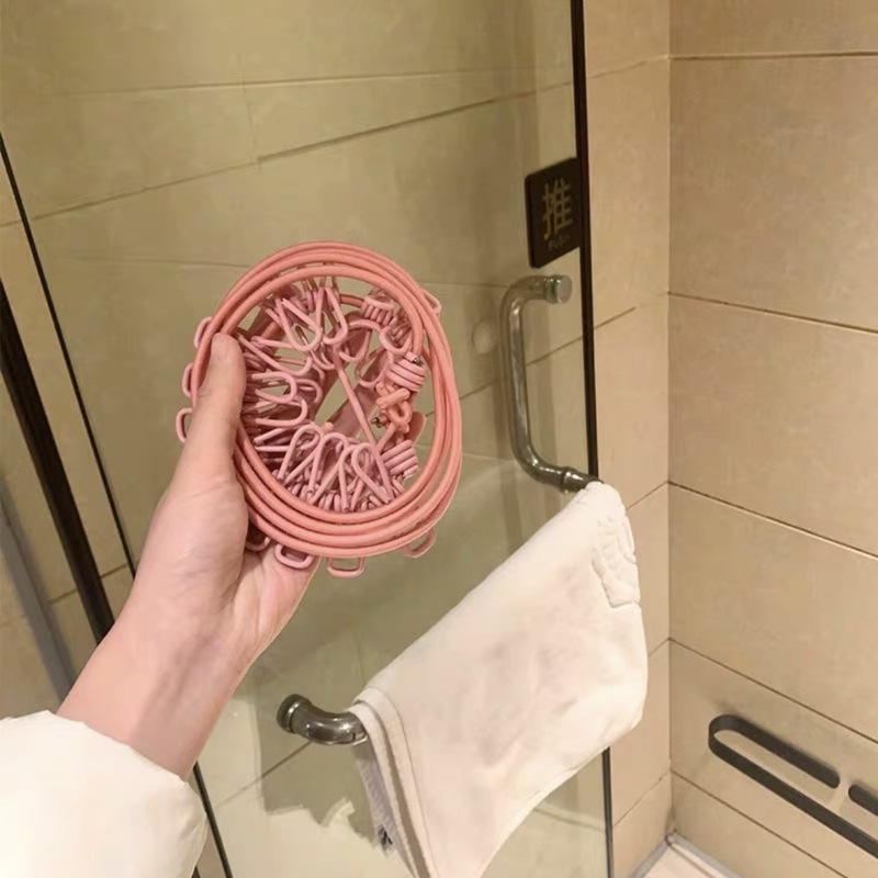 旅行物干しひもホテル携帯洗濯物神器屋外防風寮ベランダ室内掛けひも穴なし|undefined