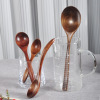 Net mahogany spoon long -handle spoon ramen spoon Japanese -style wooden baby eating spoon spoon house solid wood porridge porridge spoon spoon