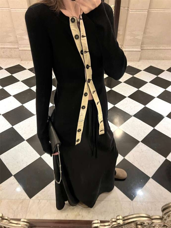 [in stock] 4P is a bit of a tune ~ hemp sweater women's spring and summer slim slim Joker cardigan jacket