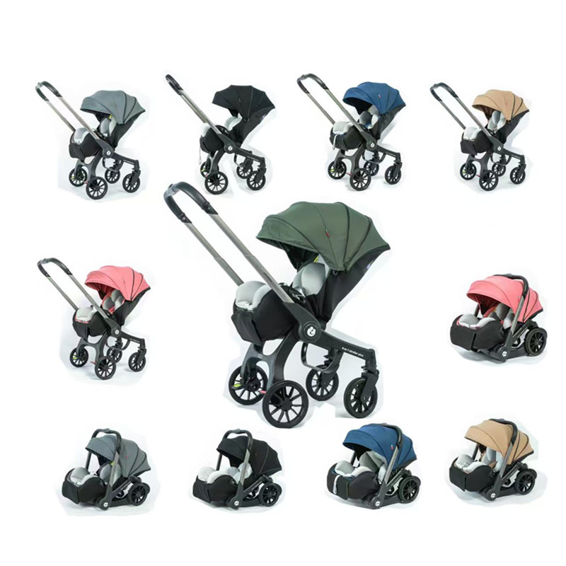 G308 Four-In-One Multifunctional Baby Stroller Lightweight Foldableing Two-Way High View Basket Stroller Safety Seat