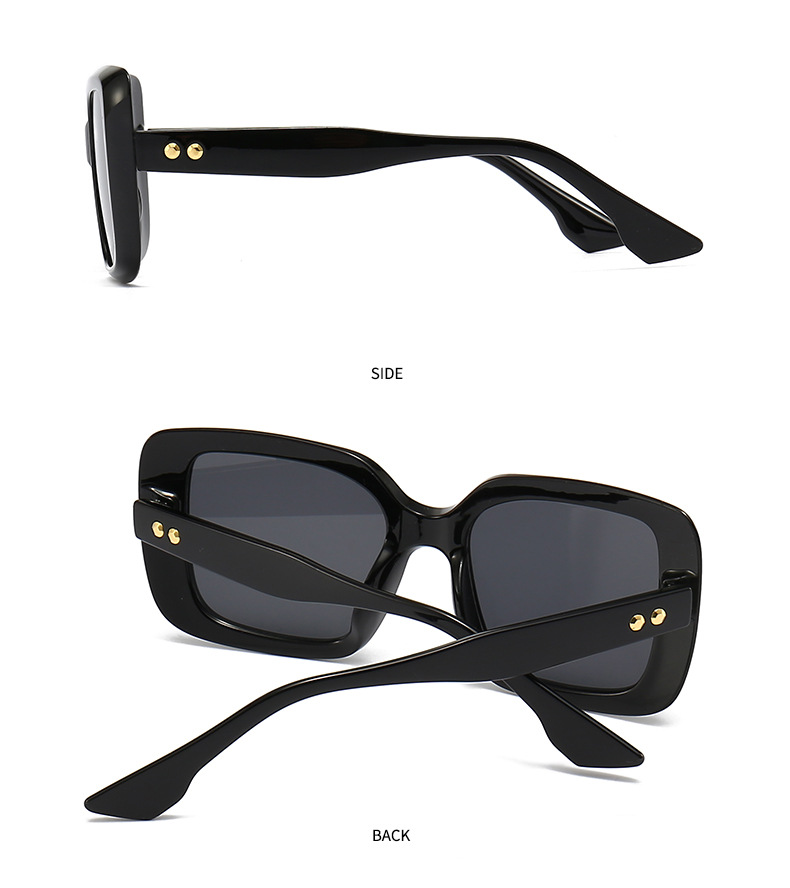 Cross border foreign trade new modern retro square frame sunglasses INS style street style big name sunglasses 9147_voghion.com