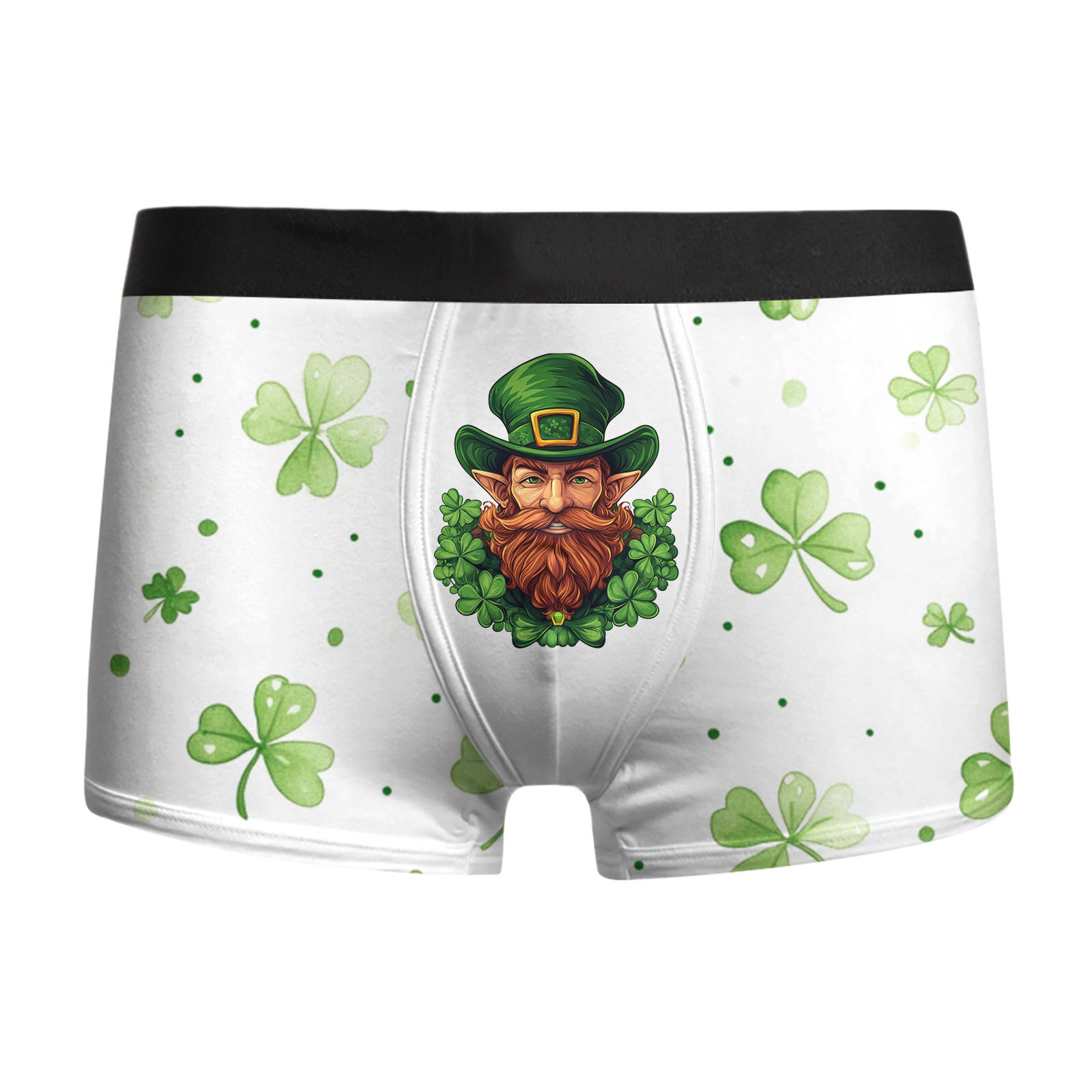 Ropa interior para hombre St. Pa Day, pantalones cuadrangulares para hombre, calzoncillos bóxer de cintura media de gran tamaño transpirables, estampado 3D MP01