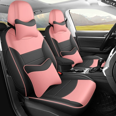 seat cushion four seasons universal – Modelə uyğun (Original) oturacaq örtükləri - black-pair-of-powder-vocular-polo-special-deluxe-edition-volkswagen-polo