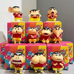 奇妙なクレヨンしんちゃんのブラインドケースの手作りの小さな新しい流行の人形のテーブルの置物の女性の誕生日プレゼント